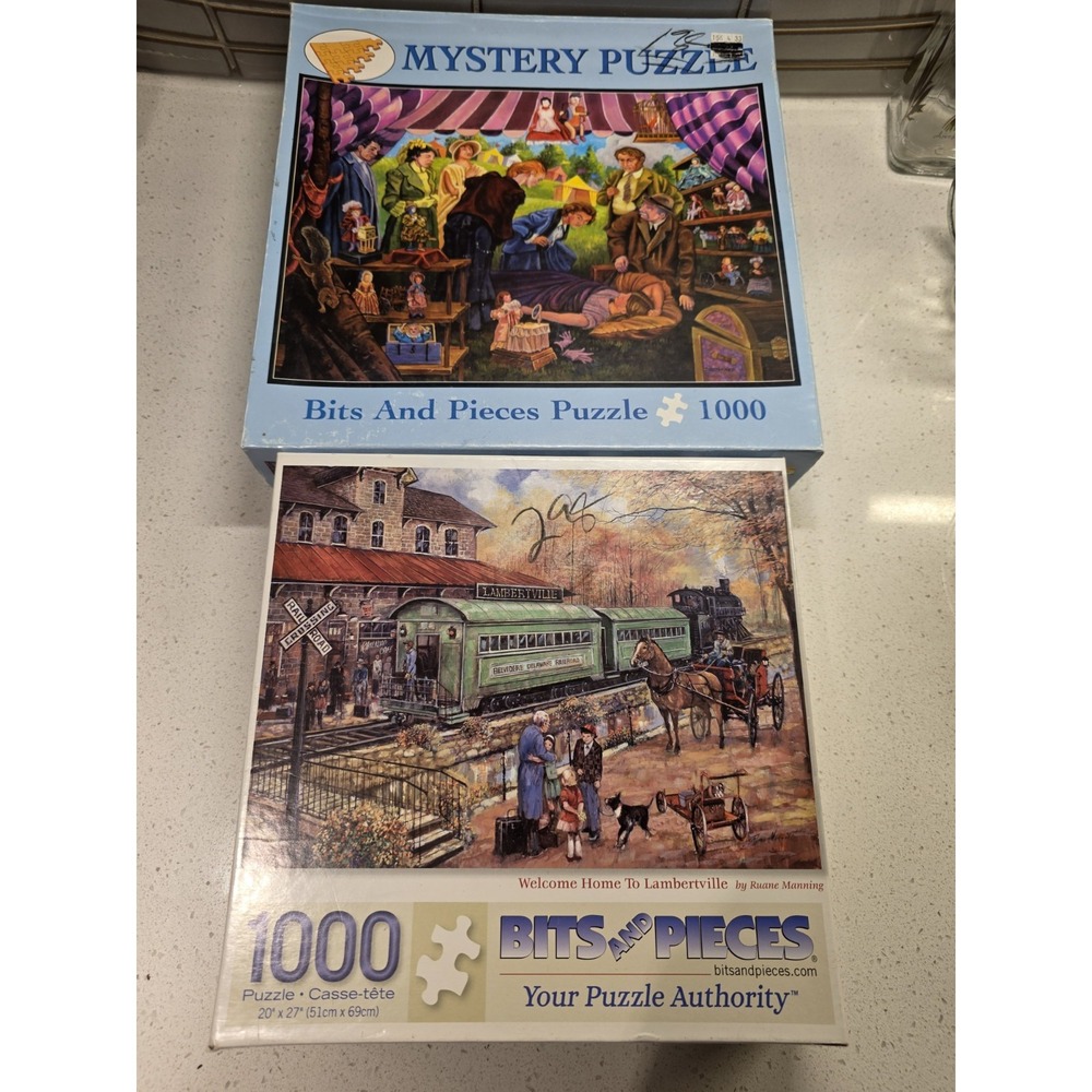 Lot of 2 Bits and Pieces Jigsaw Puzzles 1000 Pieces- Complete - Picture 10 of 10